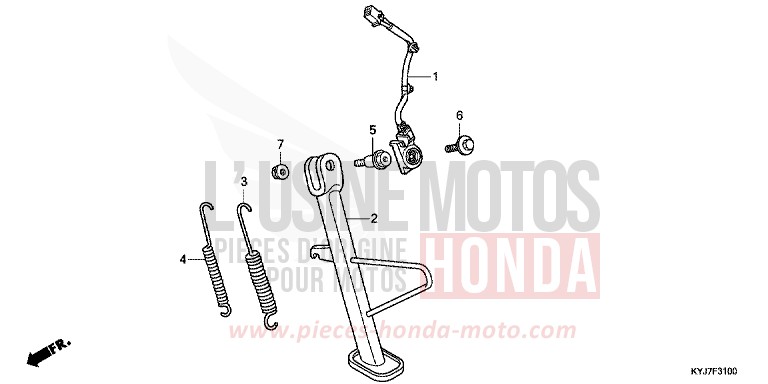 STAENDER von CBR250R ABS BLACK (NH1) von 2013